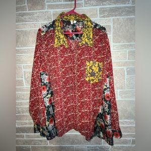 Cato Mix media blouse size 26/28